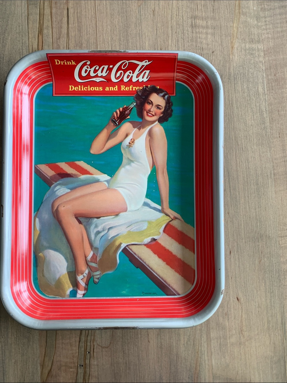 1939 Coca-Cola Tray - Picture 1 of 13